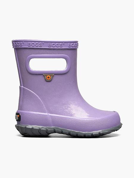 BOGS Boots Deutschland - Skipper Glitter Regenstiefel Kinder Lilac DE17248